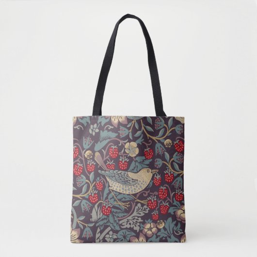 William Morris Strawberry Thief Canvas tas (Voorkant)