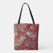 William Morris Strawberry Thief Canvas tas (Achterkant)
