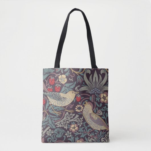 William Morris Strawberry Thief Canvas tas (Voorkant)