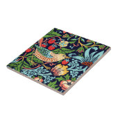 William Morris Strawberry Thief Ceramic Tegel Tegeltje (Zijkant)