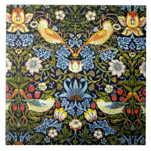 William Morris - Strawberry Thief Ceramic Tile Tegeltje