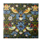 William Morris - Strawberry Thief Ceramic Tile Tegeltje (Voorkant)