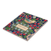William Morris Strawberry Thief Ceramic Tile Tegeltje (Zijkant)