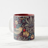 William Morris Strawberry Thief Coffee Mok (Voorkant links)