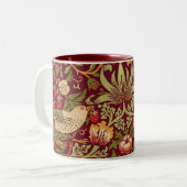 William Morris Strawberry Thief Coffee Mok (Voorkant links)