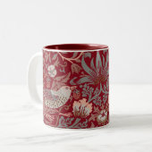 William Morris Strawberry Thief Coffee Mok (Voorkant links)