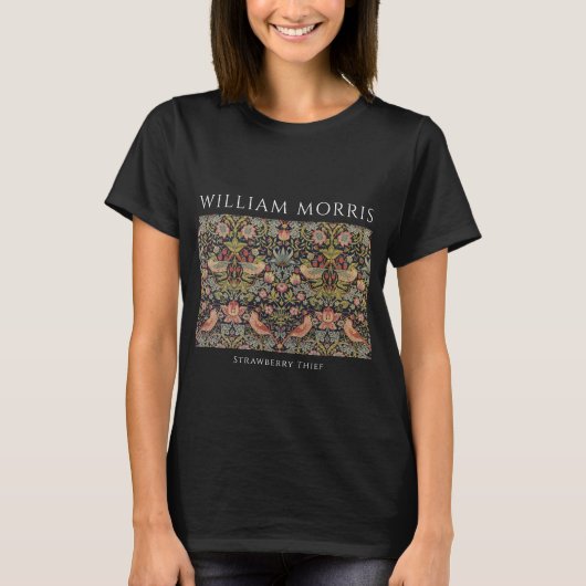 William Morris Strawberry Thief dames T-shirt (Voorkant)