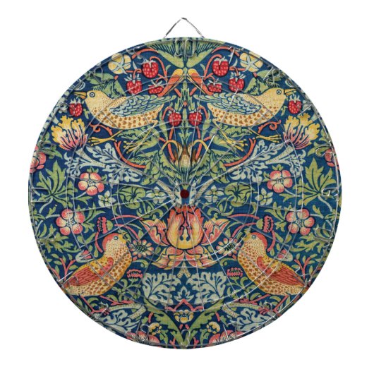 William Morris - Strawberry Thief Dartbord (Voorkant)