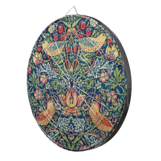 William Morris - Strawberry Thief Dartbord (Voorkant Rechts)