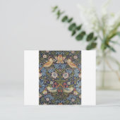 William Morris Strawberry Thief Design 1883 Briefkaart (Staand voorkant)