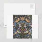 William Morris Strawberry Thief Design 1883 Briefkaart (Voorkant / Achterkant)