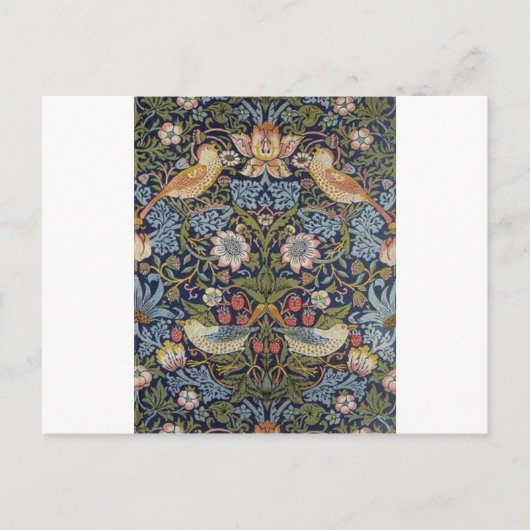 William Morris Strawberry Thief Design 1883 Briefkaart (Voorkant)