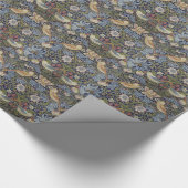 William Morris Strawberry Thief Design 1883 Cadeaupapier (Hoek)