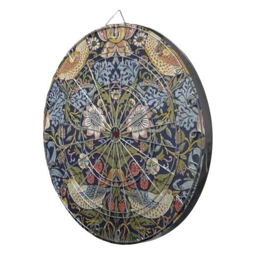 William Morris Strawberry Thief Design 1883 Dartbord (Voorkant Rechts)