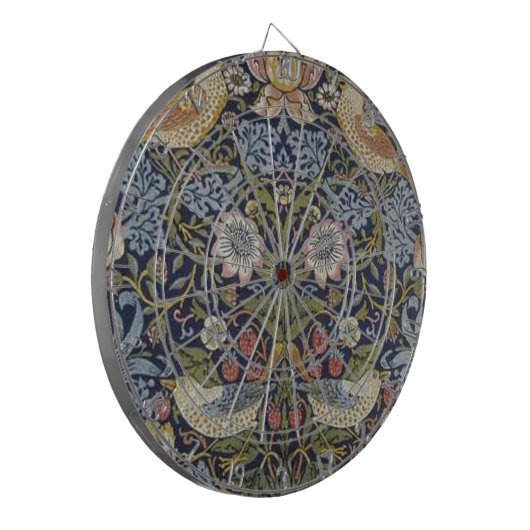 William Morris Strawberry Thief Design 1883 Dartbord (Voorkant Links)