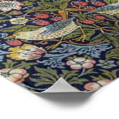 William Morris Strawberry Thief Design 1883 Poster (Hoek)