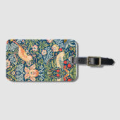  William Morris "Strawberry Thief"-design Bagagelabel (Voorkant (horizontaal))