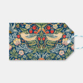 William Morris "Strawberry Thief"-design Cadeaulabel (Voorkant (Horizontaal))