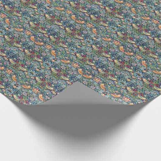  William Morris "Strawberry Thief"-design Cadeaupapier (Hoek)