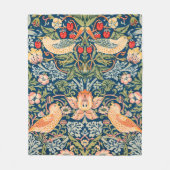 William Morris Strawberry Thief Design Fleece Deken (Voorkant)