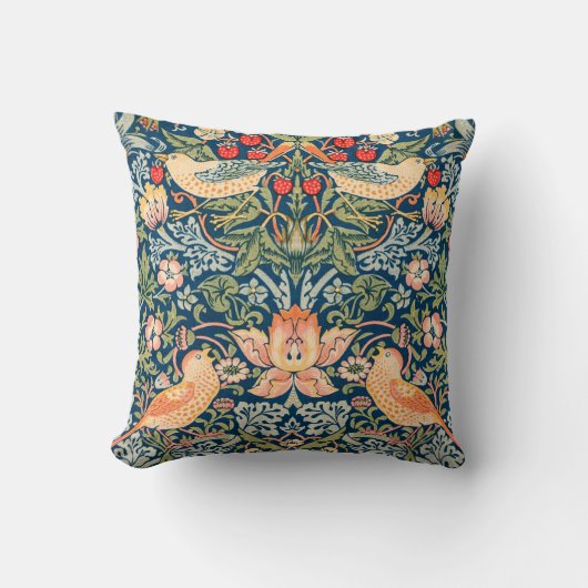 William Morris Strawberry Thief Design Kussen (Voorkant)