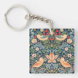 William Morris Strawberry Thief Design Sleutelhanger