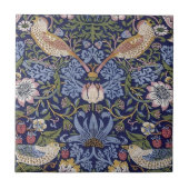 William Morris Strawberry Thief Design Tile Tegeltje (Voorkant)