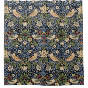 William Morris Strawberry Thief Douchegordijn