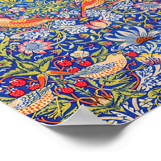 William Morris Strawberry thief famous painting Poster (Hoek)