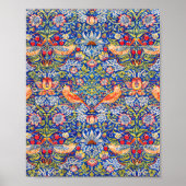 William Morris Strawberry thief famous painting Poster (Voorkant)