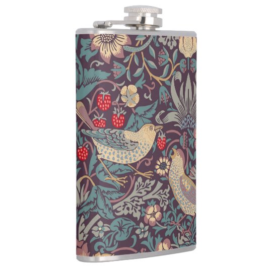 William Morris Strawberry Thief Flask Heupfles (Rechts)