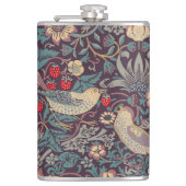 William Morris Strawberry Thief Flask Heupfles (Voorkant)