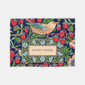 William Morris Strawberry Thief Fleece Blanket (Voorkant (Horizontaal))