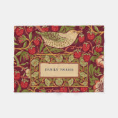 William Morris Strawberry Thief Fleece Blanket (Voorkant (Horizontaal))