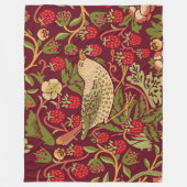 William Morris Strawberry Thief Fleece Blanket (Voorkant)