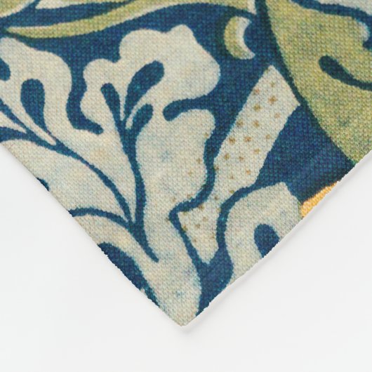 William Morris Strawberry Thief Fleece Blanket (Hoek)