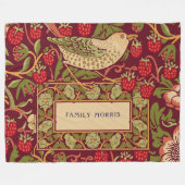 William Morris Strawberry Thief Fleece Blanket Deken (Voorkant (Horizontaal))