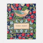 William Morris Strawberry Thief Fleece Blanket Deken (Voorkant)