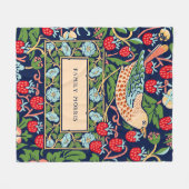 William Morris Strawberry Thief Fleece Blanket Deken (Voorkant (Horizontaal))