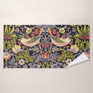 William Morris Strawberry Thief Floral Art Nouveau Badhanddoek