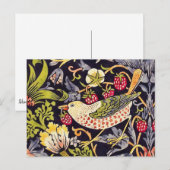 William Morris Strawberry Thief Floral Art Nouveau Briefkaart (Voorkant / Achterkant)