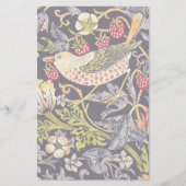 William Morris Strawberry Thief Floral Art Nouveau Briefpapier (Voorkant)