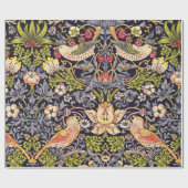 William Morris Strawberry Thief Floral Art Nouveau Cadeaupapier (Vlak)