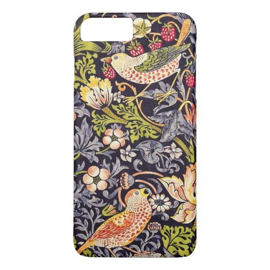 William Morris Strawberry Thief Floral Art Nouveau Case-Mate iPhone Case (Achterkant)