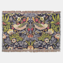 William Morris Strawberry Thief Floral Art Nouveau Deken