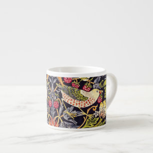 William Morris Strawberry Thief Floral Art Nouveau Espresso Kop
