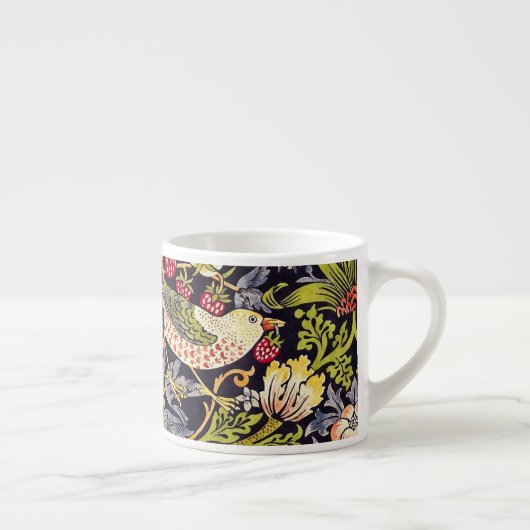 William Morris Strawberry Thief Floral Art Nouveau Espresso Kop (Rechts)