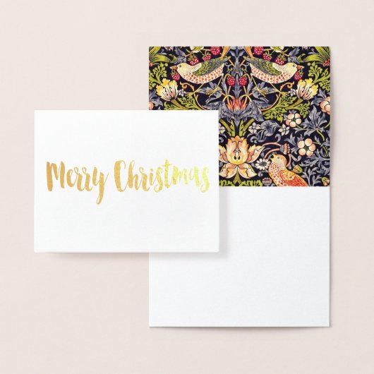 William Morris Strawberry Thief Floral Art Nouveau Folie Kaarten (Display)