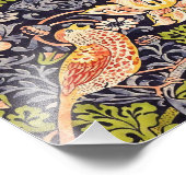 William Morris Strawberry Thief Floral Art Nouveau Foto Afdruk (Hoek)