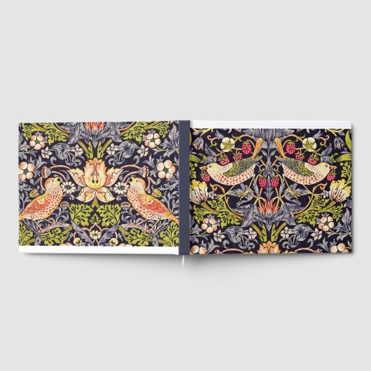 William Morris Strawberry Thief Floral Art Nouveau Gastenboek (Volledig)